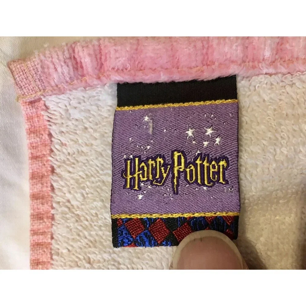 Vintage Harry Potter Cotton Beach Towel 28” X 54” Warner Bros 2000 - READ